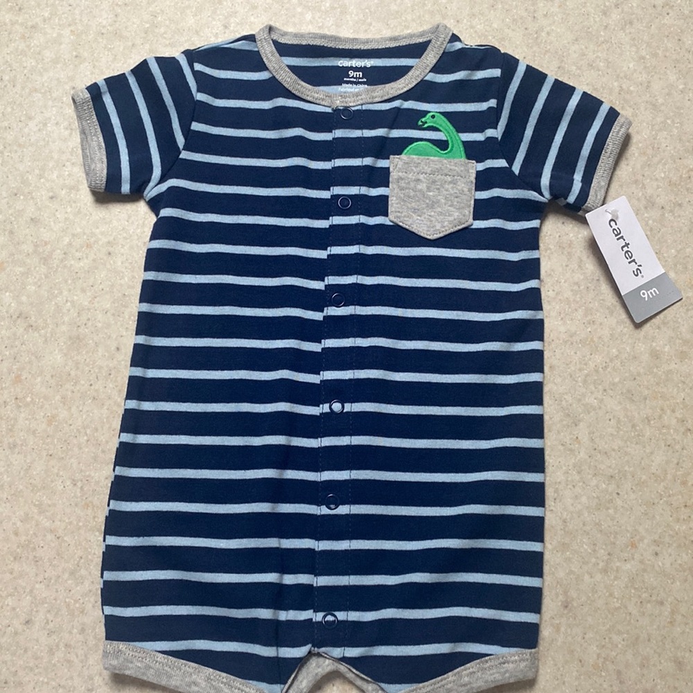 NWT Baby boys striped onesie